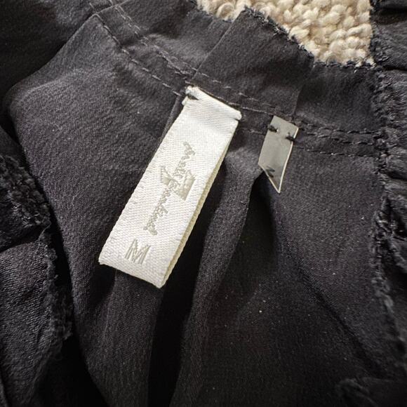 7 For All Mankind black silk tank top size M - Picture 6 of 14